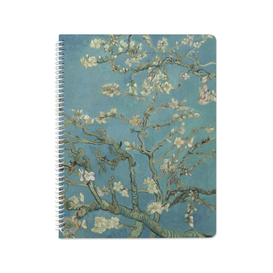 Almond Blossom by Vincent van Gogh - Spiral Notebook