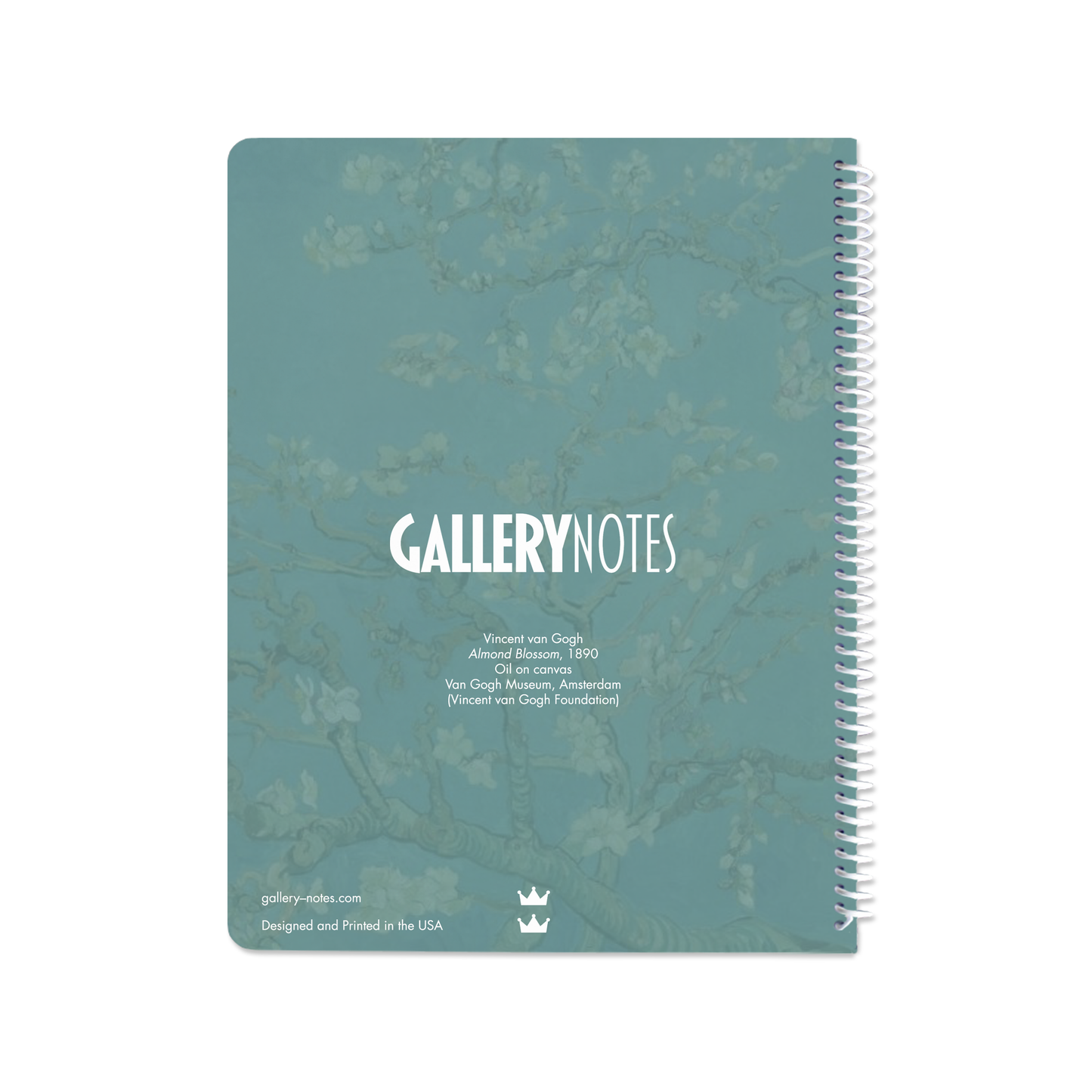 Almond Blossom by Vincent van Gogh - Spiral Notebook