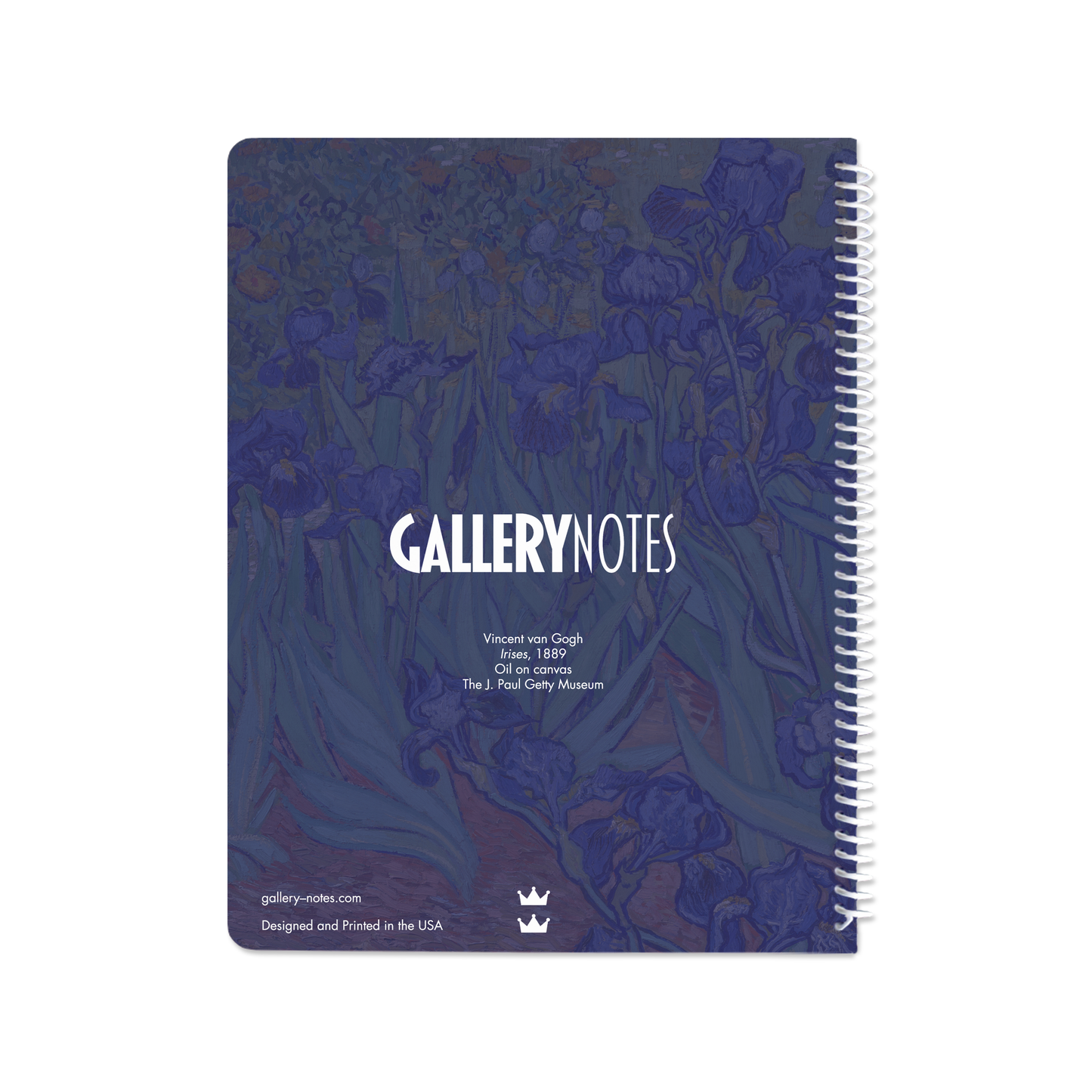 Irises by Vincent van Gogh - Spiral Notebook