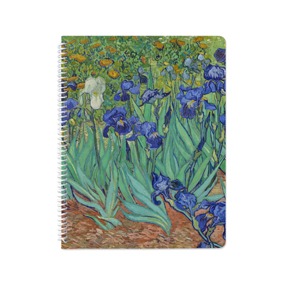 Irises by Vincent van Gogh - Spiral Notebook