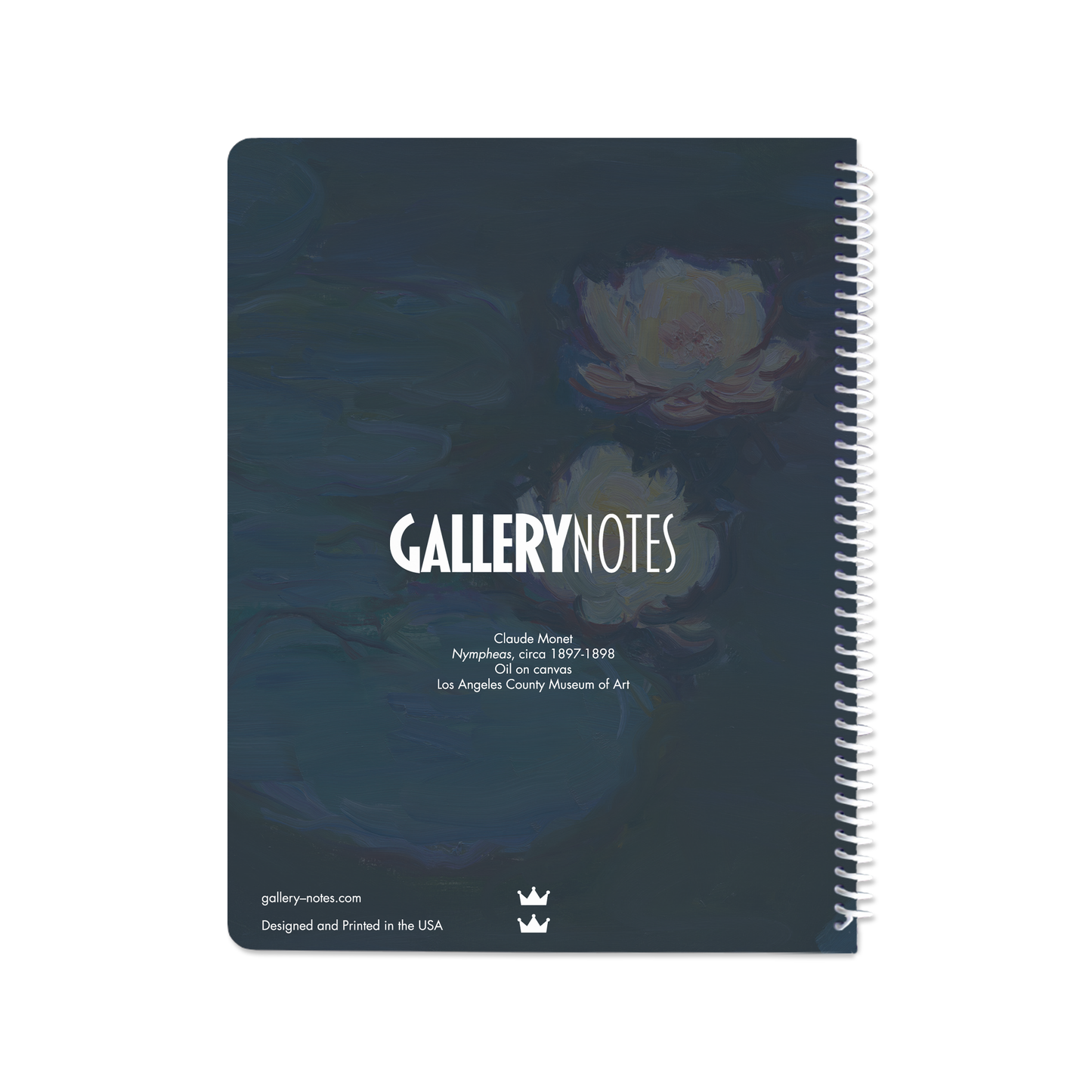 Nympheas by Claude Monet - Spiral Notebook
