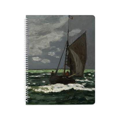 Seascape, Storm by Claude Monet - Spiral Notebook