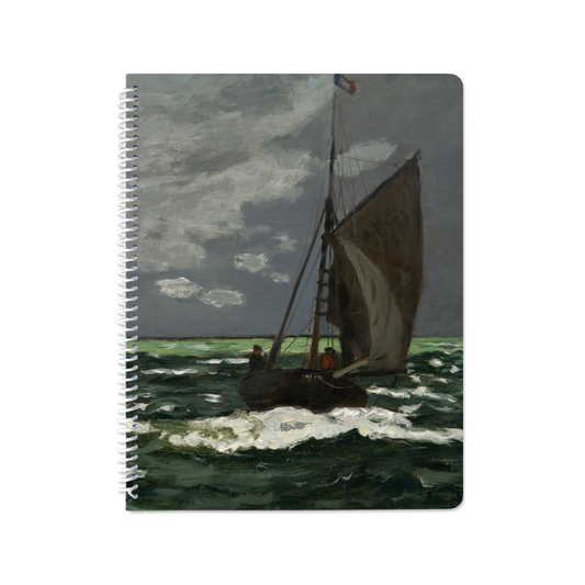 Seascape, Storm by Claude Monet - Spiral Notebook