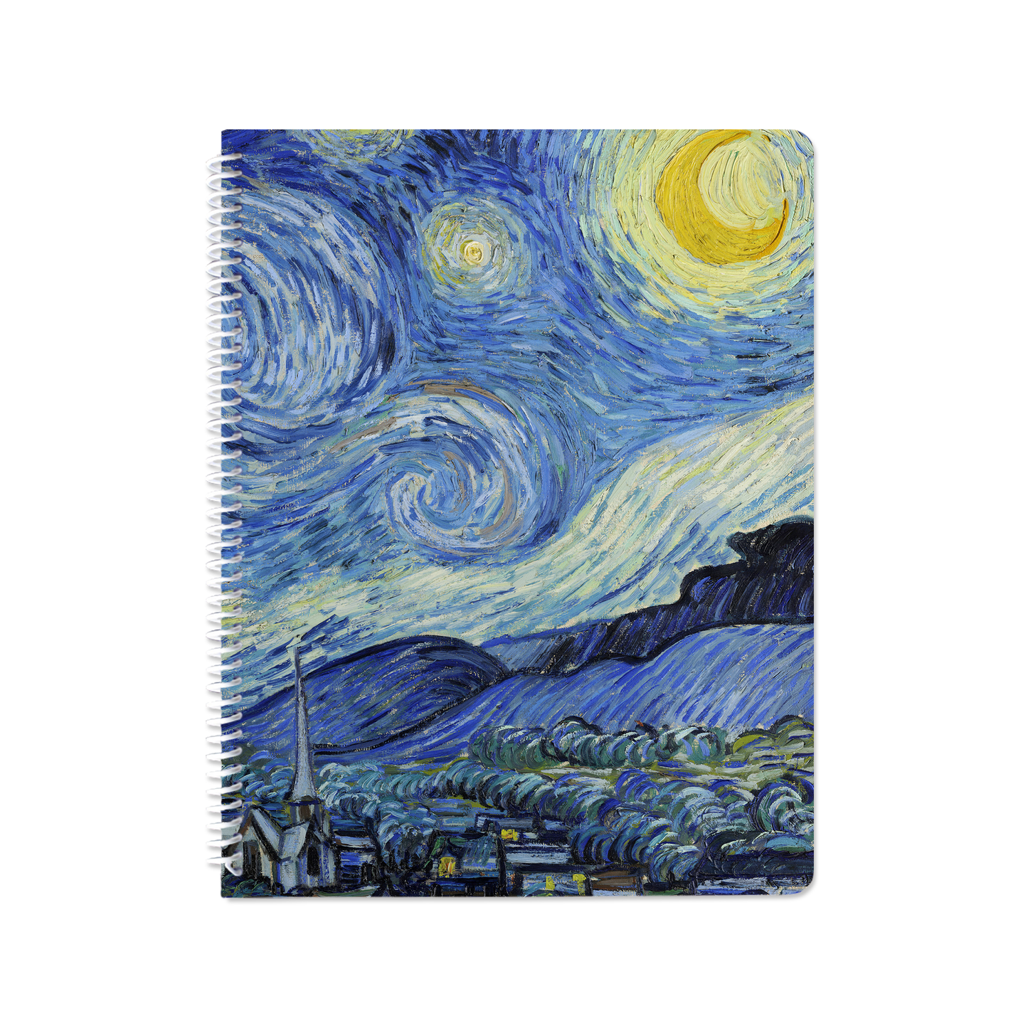 The Starry Night by Vincent van Gogh - Spiral Notebook