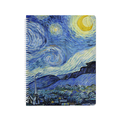 The Starry Night by Vincent van Gogh - Spiral Notebook