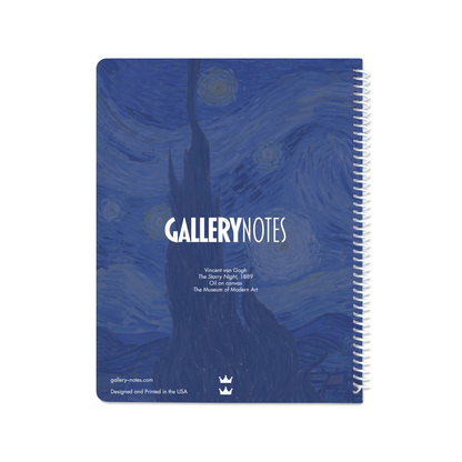 The Starry Night by Vincent van Gogh - Spiral Notebook