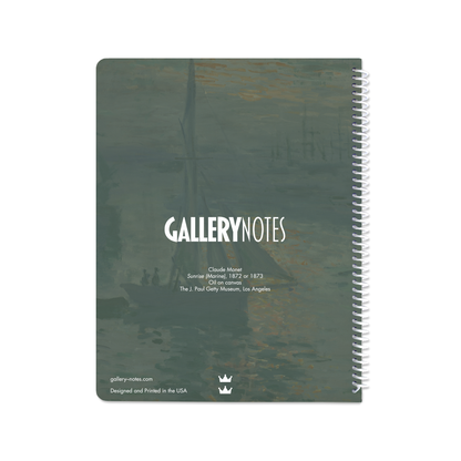 Sunrise (Marine) by Claude Monet - Spiral Notebook