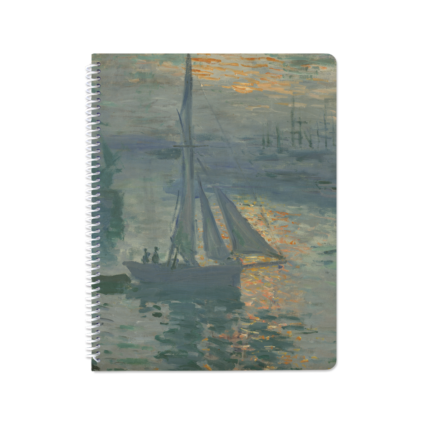 Sunrise (Marine) by Claude Monet - Spiral Notebook