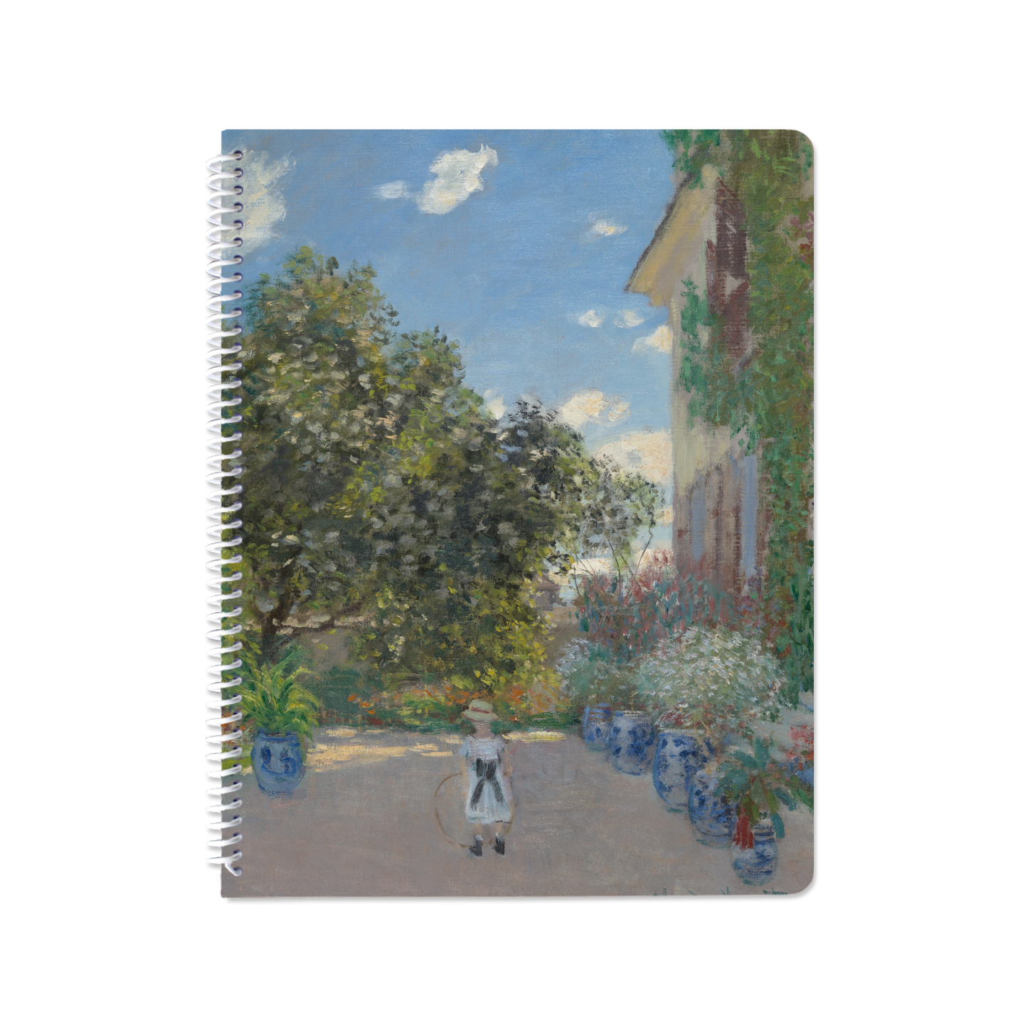 The Artist’s House at Argenteuil by Claude Monet - Spiral Notebook