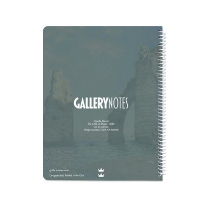 The Cliffs at Étretat by Claude Monet - Spiral Notebook