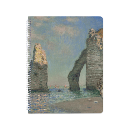 The Cliffs at Étretat by Claude Monet - Spiral Notebook