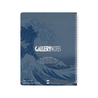 The Great Wave by Katsushika Hokusai - Spiral Notebook