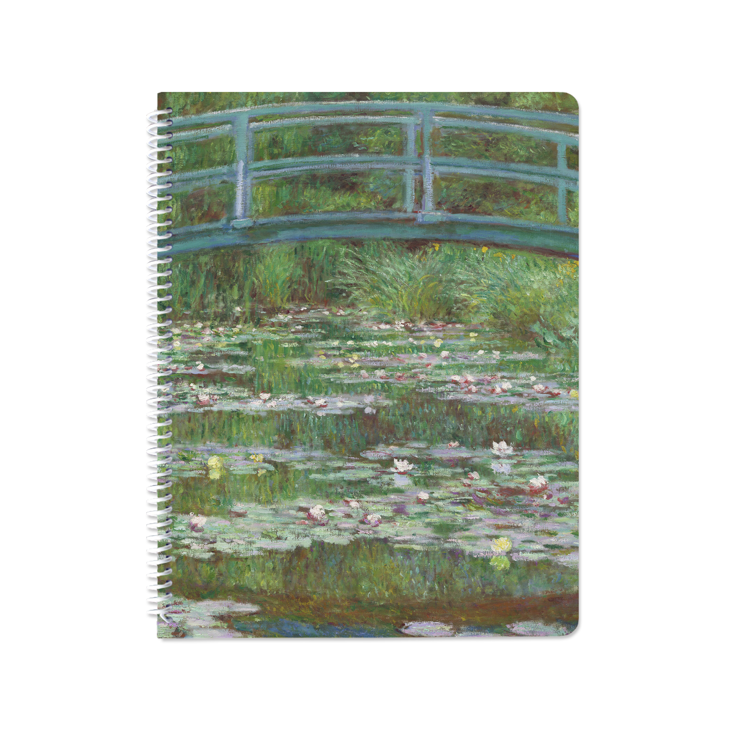 The Japanese Footbridge by Claude Monet - Spiral Notebook