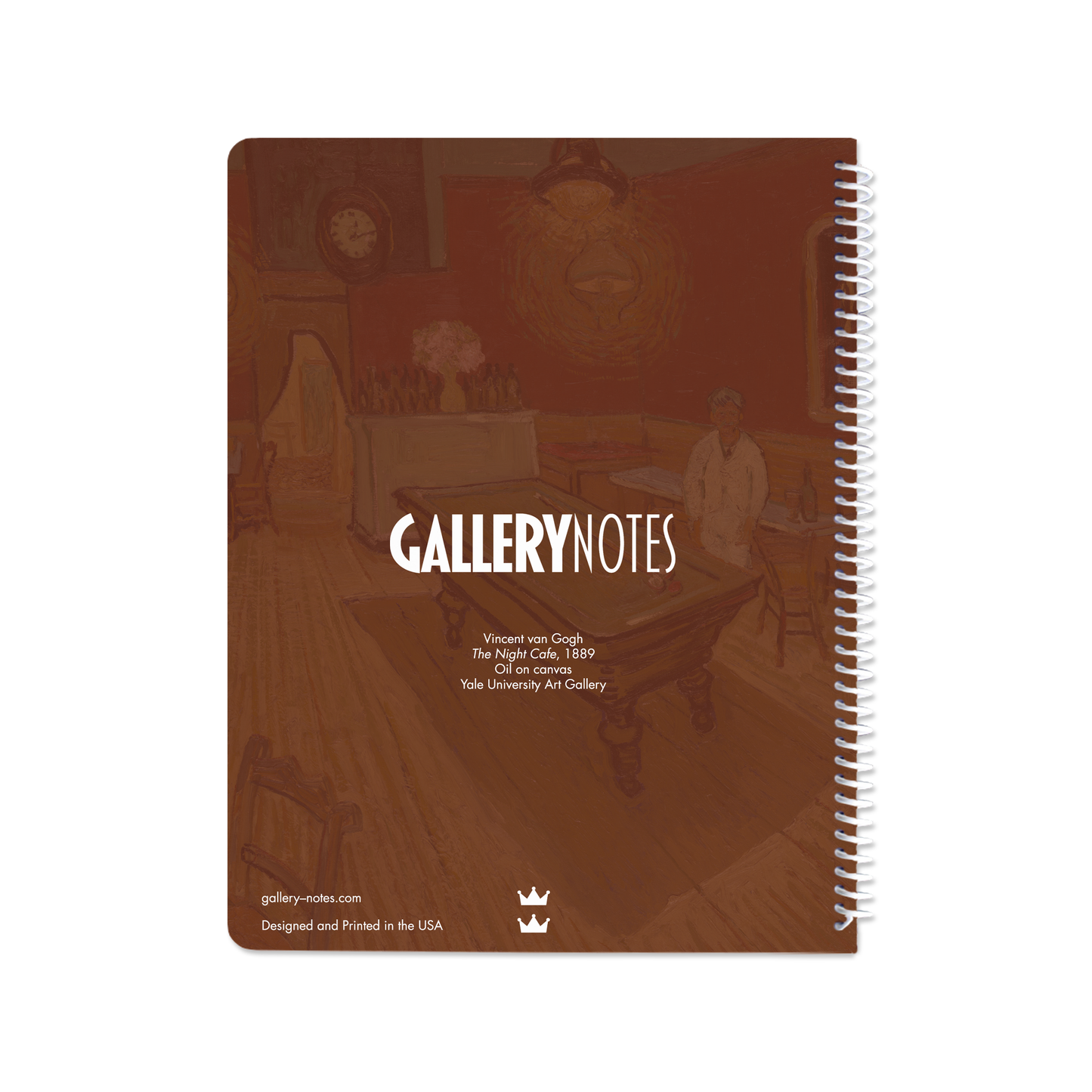 The Night Café by Vincent van Gogh - Spiral Notebook