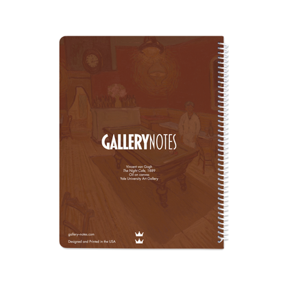 The Night Café by Vincent van Gogh - Spiral Notebook