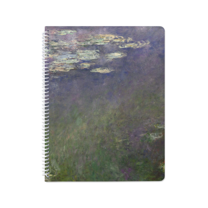 Water Lilies (Agapanthus) by Claude Monet - Spiral Notebook