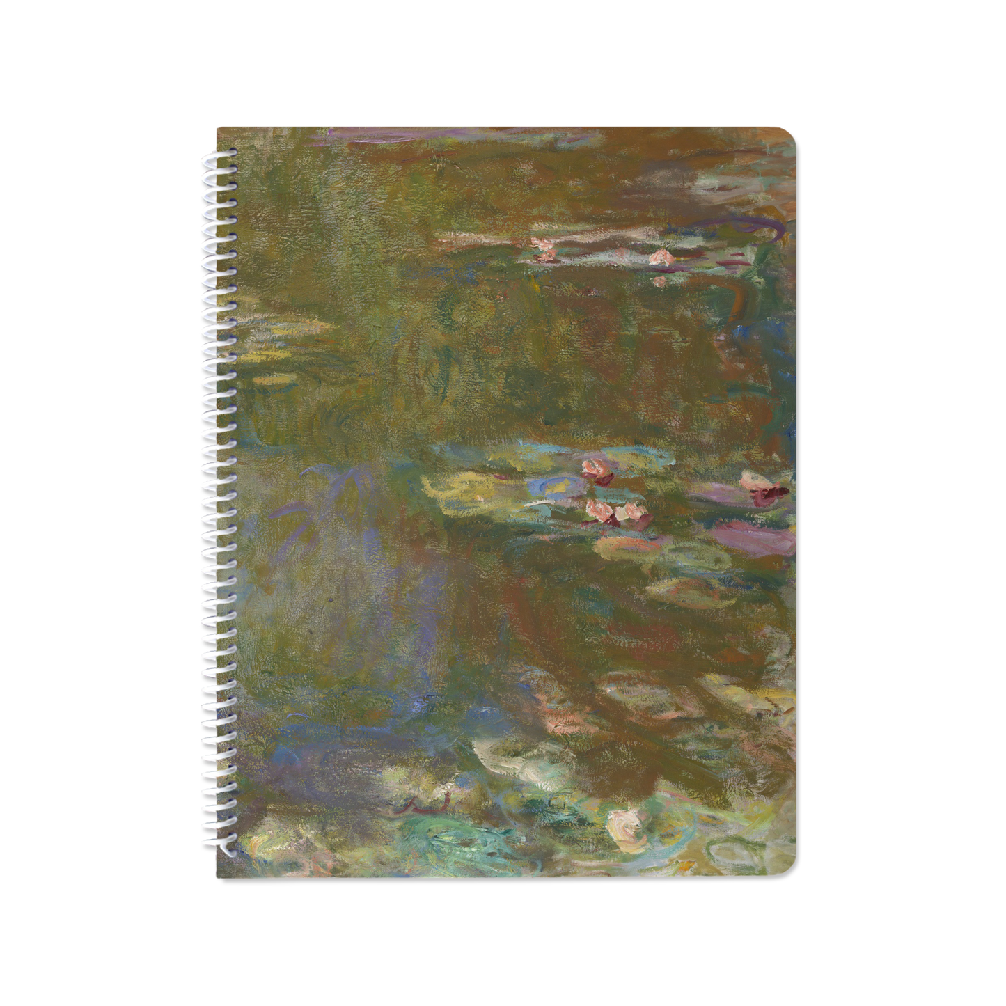 Water Lily Pond (1917) by Claude Monet - Spiral Notebook