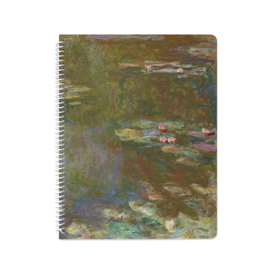 Water Lily Pond (1917) by Claude Monet - Spiral Notebook
